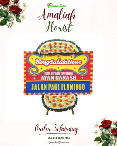 Bunga Papan Congratulation di Sukomakmur